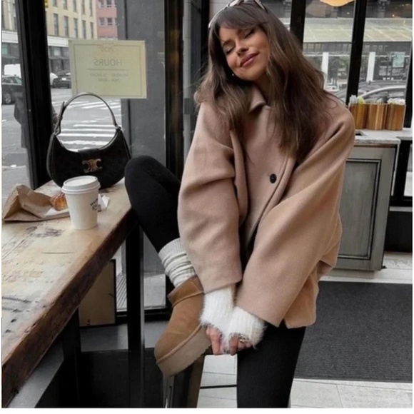 Oversized coat Bloggers Favorite Zara lookalike nwt - Picture 5 of 12